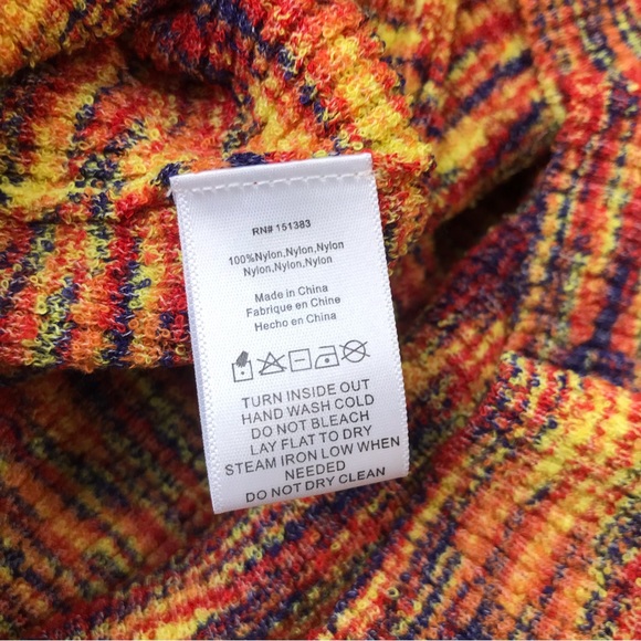 Anthropologie Current Air Orange/Multi  Cutout Mini Dress - Picture 8 of 13